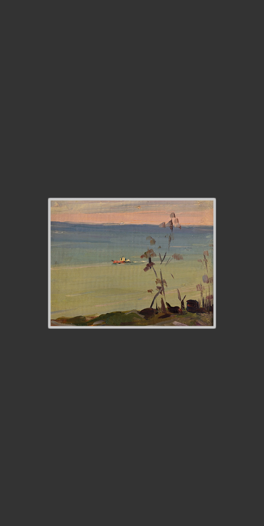 Black Sea, Khosta13 x 17 cm, Oil on Treated Cardboard, 1976-1980