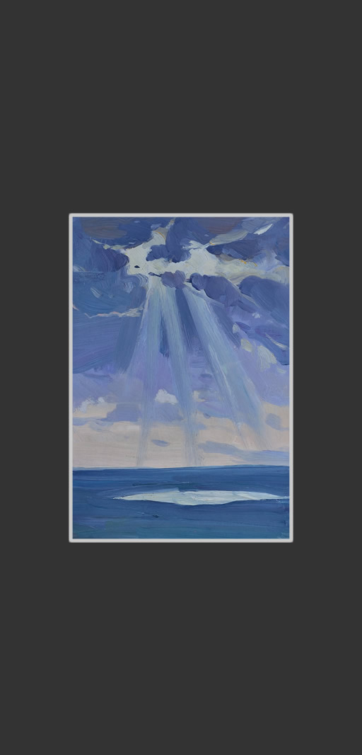 Black Sea, Khosta23 x 16 cm, Oil on Treated Cardboard, 1978-1980