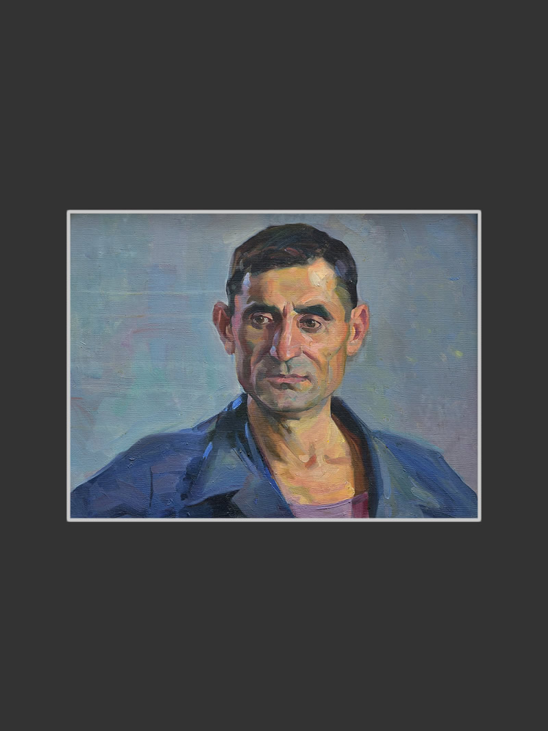 Portrait of Geghamyan45 х 61 cm, Oil on Canvas, 1960, National Gallery of Armenia