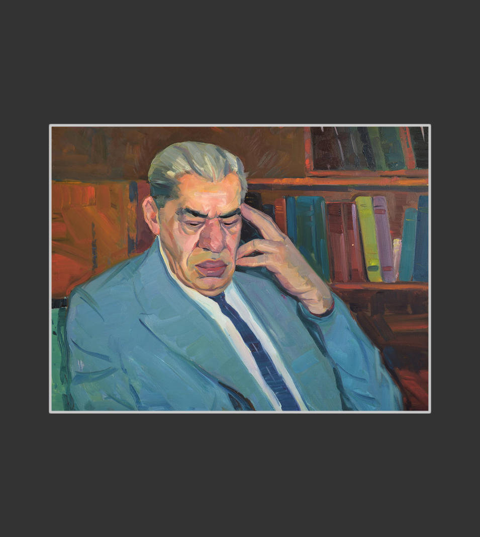Portrait of the editor Vache Harutyunyan57 x 75 cm, Oil on Canvas, 1970