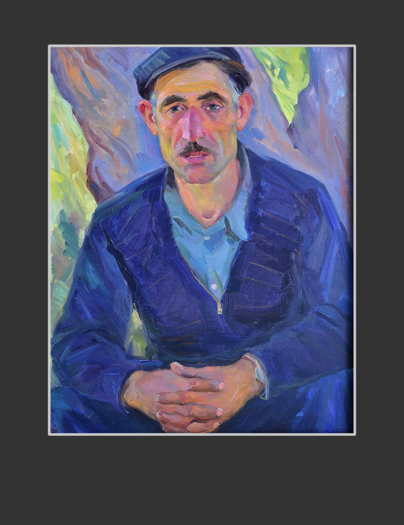 Portrait of a worker Momjyan79 х 63 cm, Oil on Canvas, 1960, National Gallery of Armenia