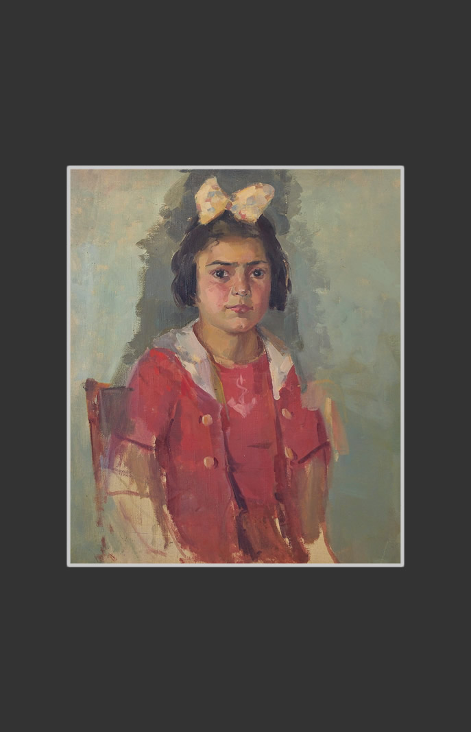 Incomplete portrait of a girl58 х 48 cm, Oil on Canvas, 1951