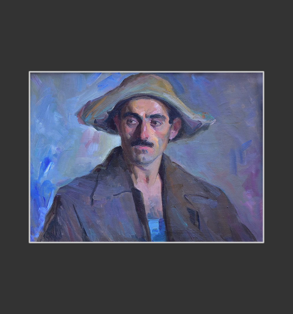 Portrait of a worker58 х 79 cm, Oil on Canvas, 1960, National Gallery of Armenia