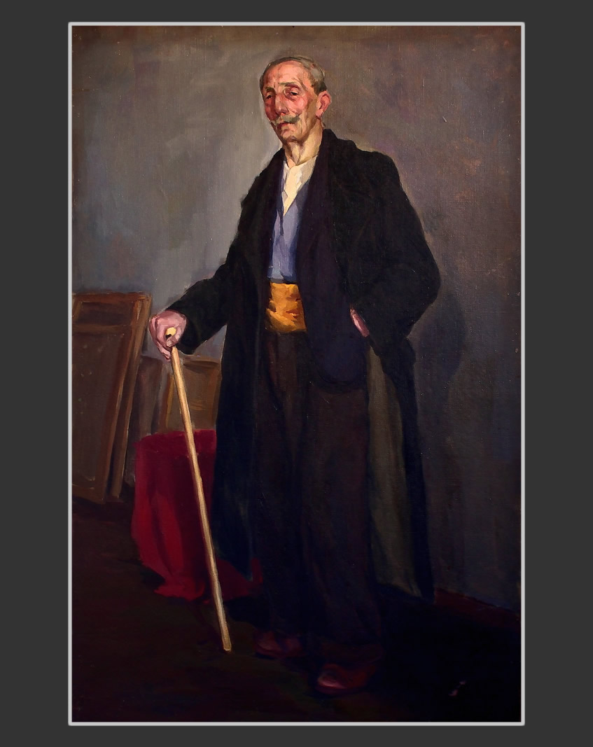 Portrait of a standing man100 x 65 cm, Oil on Canvas, 1951