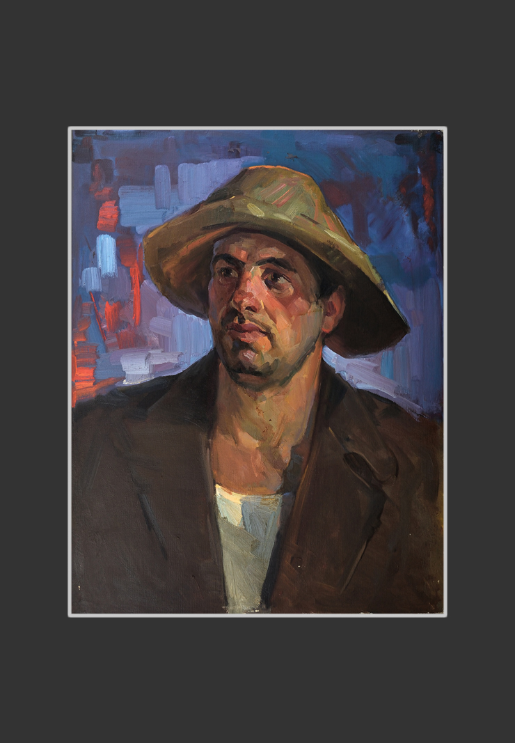 Portrait of the worker of Alaverdi Factory Karlen Khachatryan70 x 54 cm, Oil on Canvas, 1960