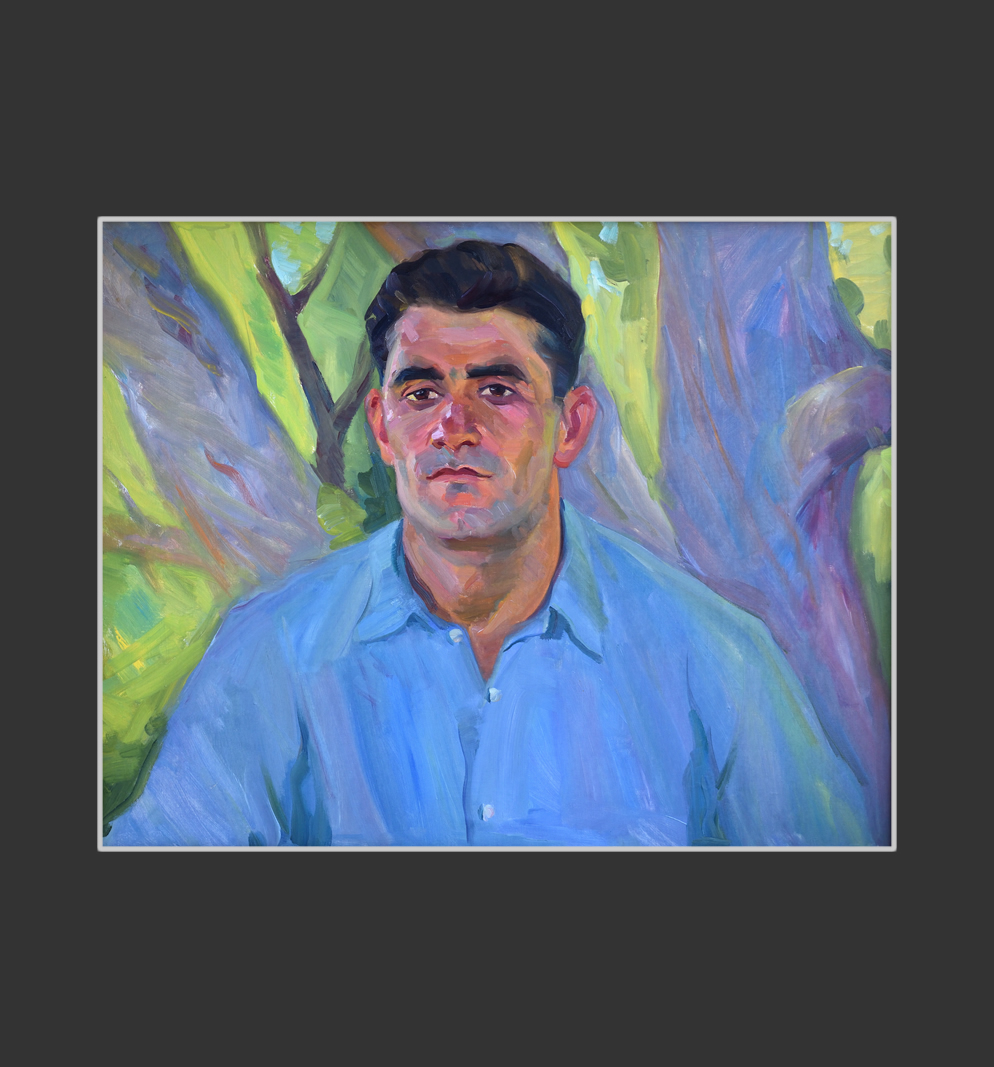 Portrait of the farm brigade leader Hamayak Baghdasaryan63 x 79 cm, Oil on Canvas, 1960