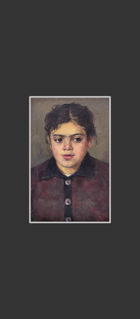 Portrait of the eldest daughter42 х 30 cm, Oil on Canvas, Around 1955